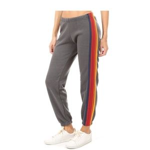 NWT Aviator Nation 5 stripe sweatpant
